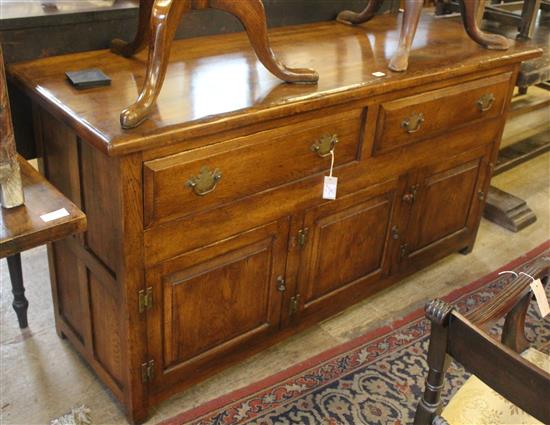 A large 18th century style oak sideboard, W.5ft 6in.